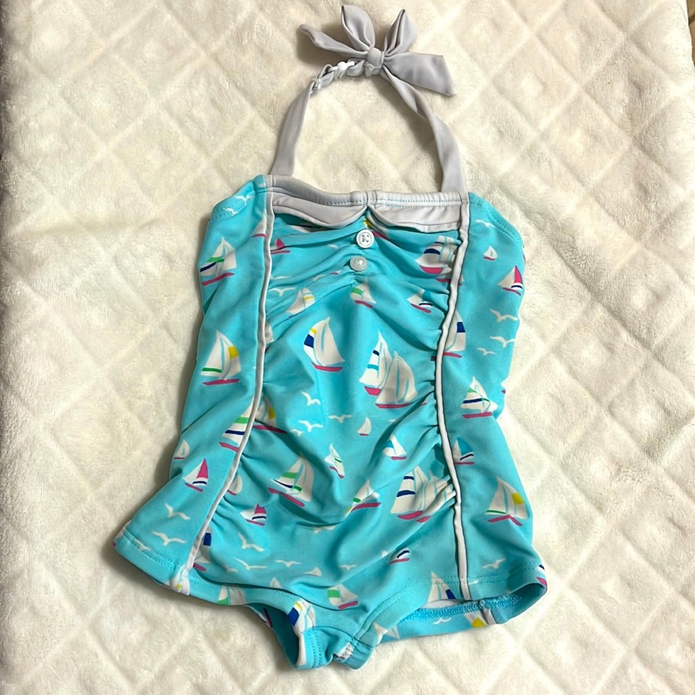 Retro one piece swim suit